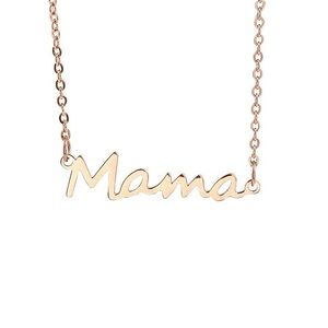 New Mama Necklace Rose Gold Titanium steel